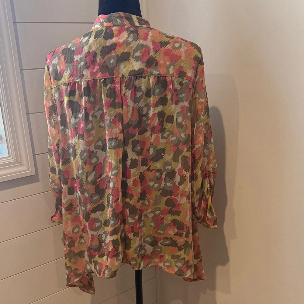 Ruby Rd. Multicolor Abstract Blouse - Picture 3 of 7